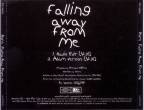[ Falling Away From Me US Radio Promo Back Cover ]