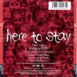 [ Here To Stay Japanese CD Single Back Cover]